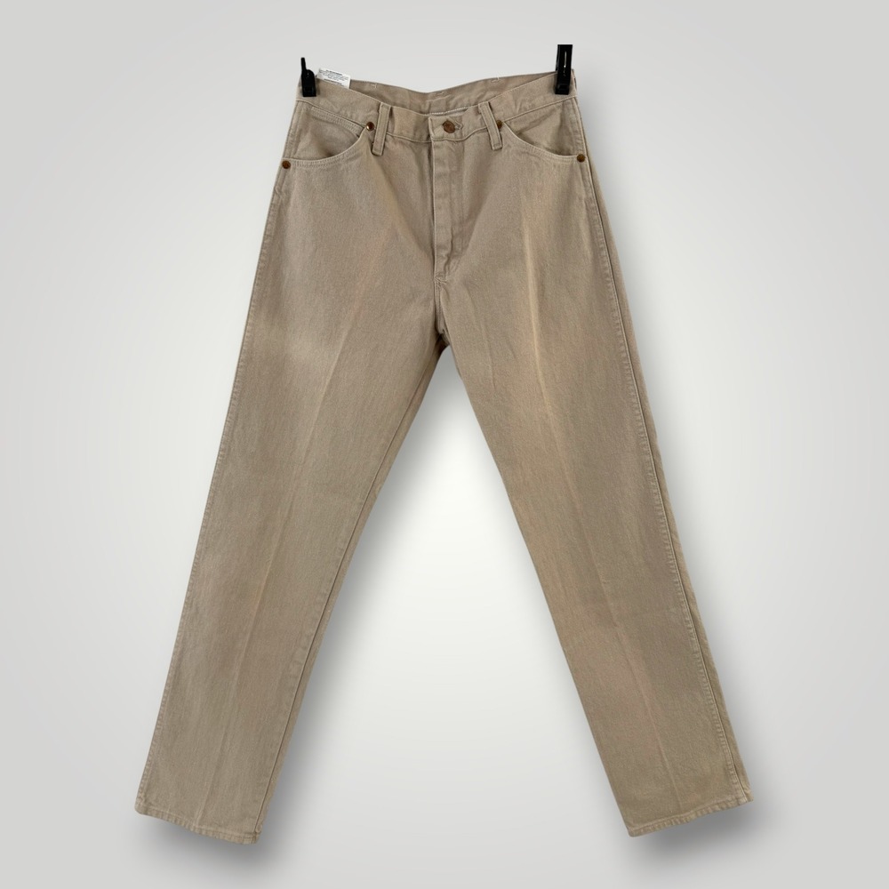 Wrangler 13MWZTN Cowboy Cut Original Fit Tan Denim Jeans Mens 31x34 USA Made NWT